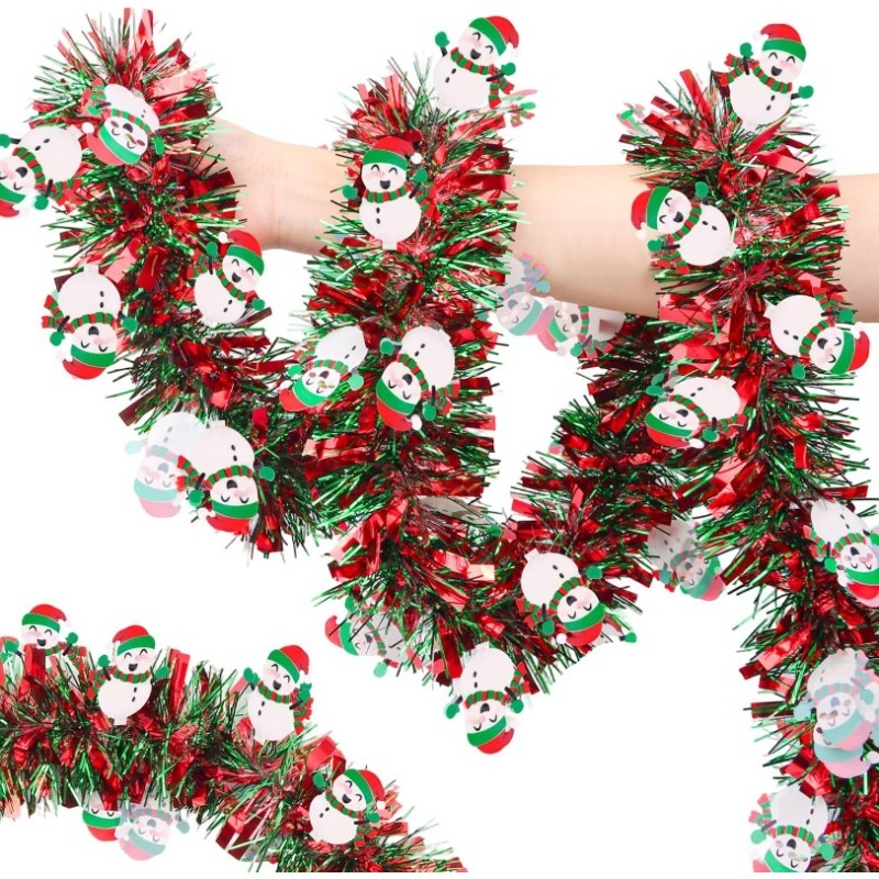 Tinsel Garland Decoration - Guirlanda de Natal Vermelha e Verde