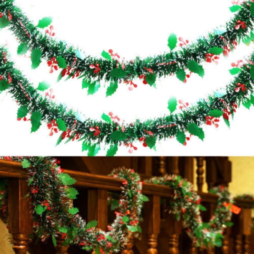 2 pçs reutilizável 2m guirland - Tinsel Garland Decoration avaliação e preço