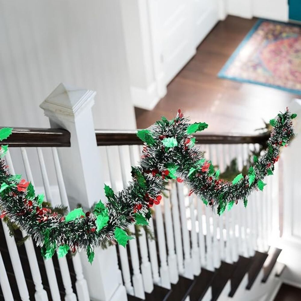 2 pçs reutilizável 2m guirland - Tinsel Garland Decoration avaliação e preço