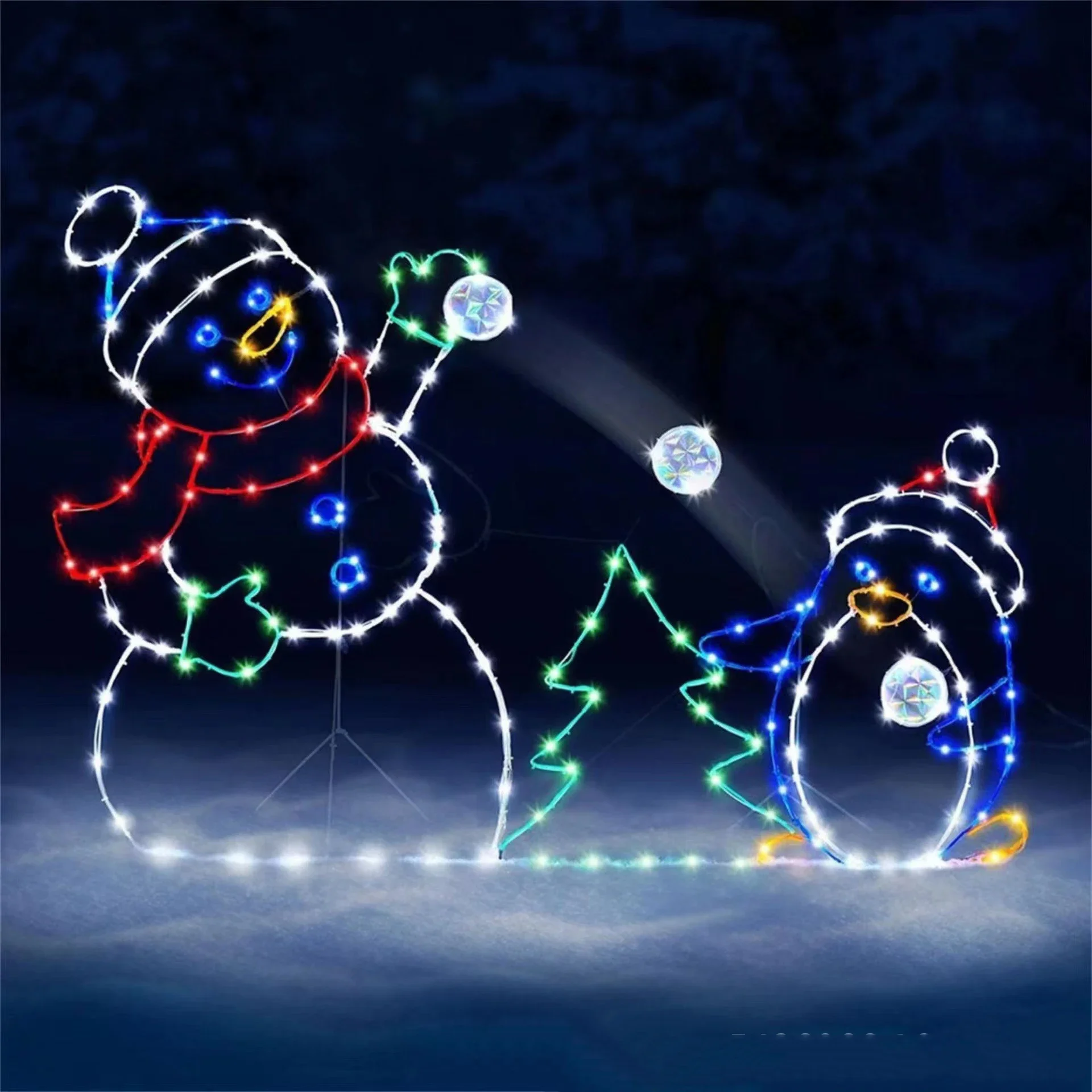 Bola de neve animada luz led b - Christmas Lights Outdoor avaliação e preço