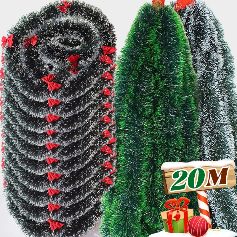 Natal enfeites fitas tira glit - Tinsel Garland Decoration avaliação e preço