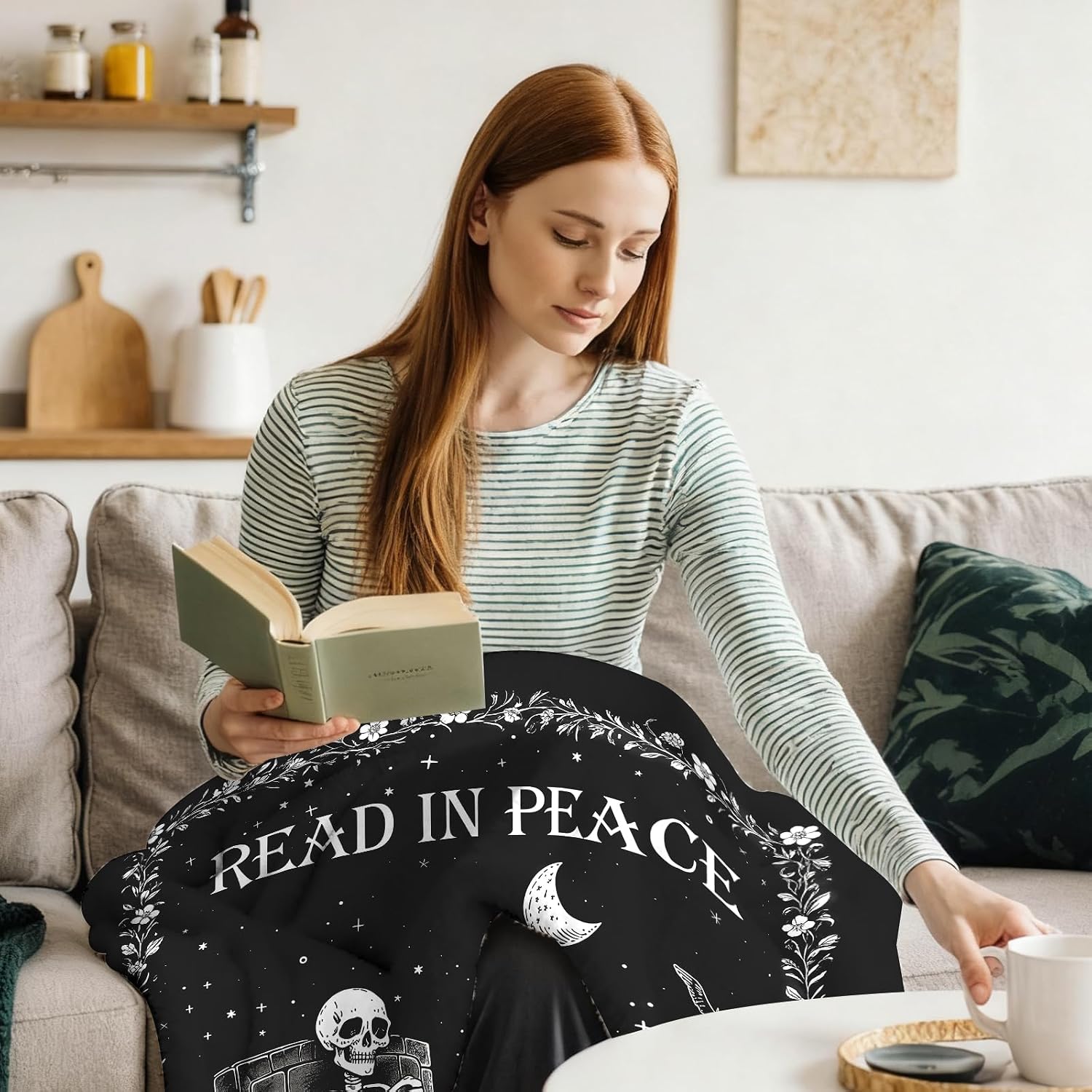 Manta de Leitura com Fantasmas - Christmas Throw Blanket avaliação e preço