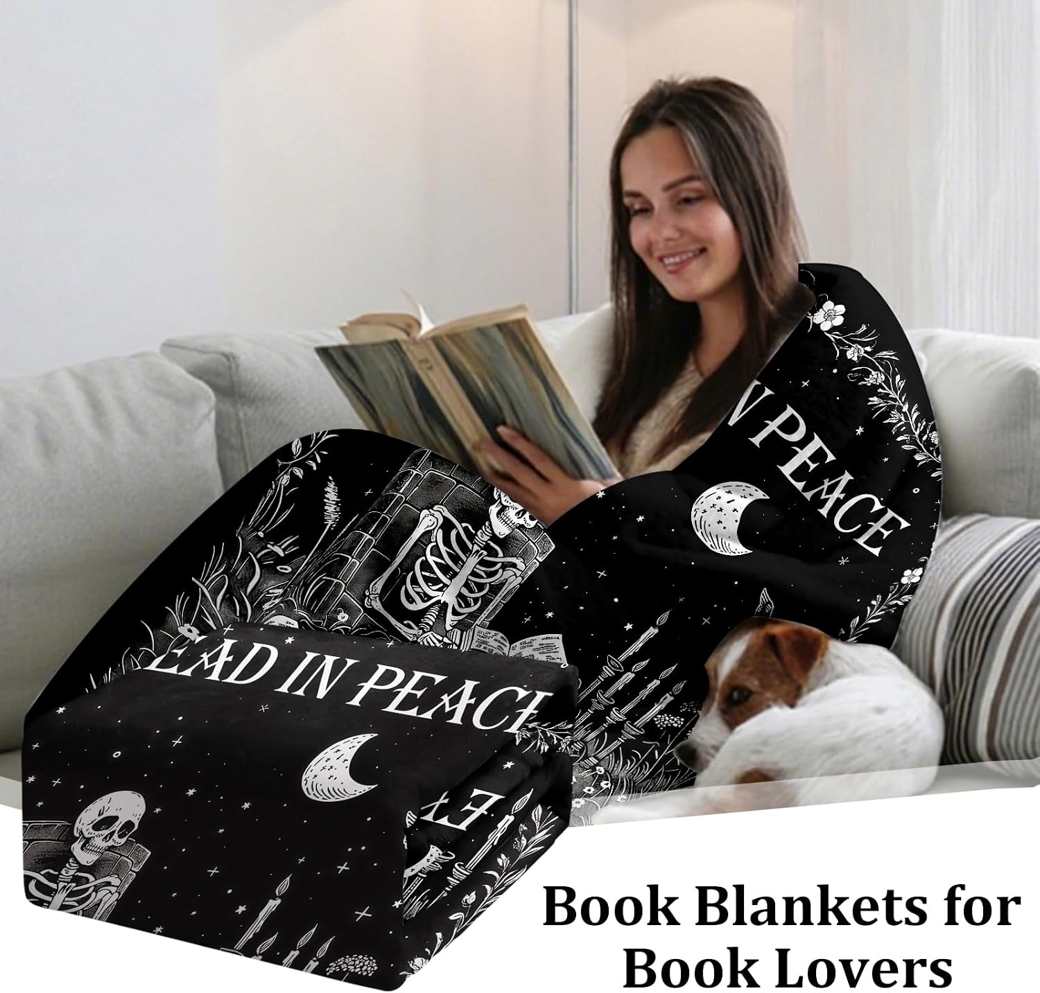 Manta de Leitura com Fantasmas - Christmas Throw Blanket avaliação e preço