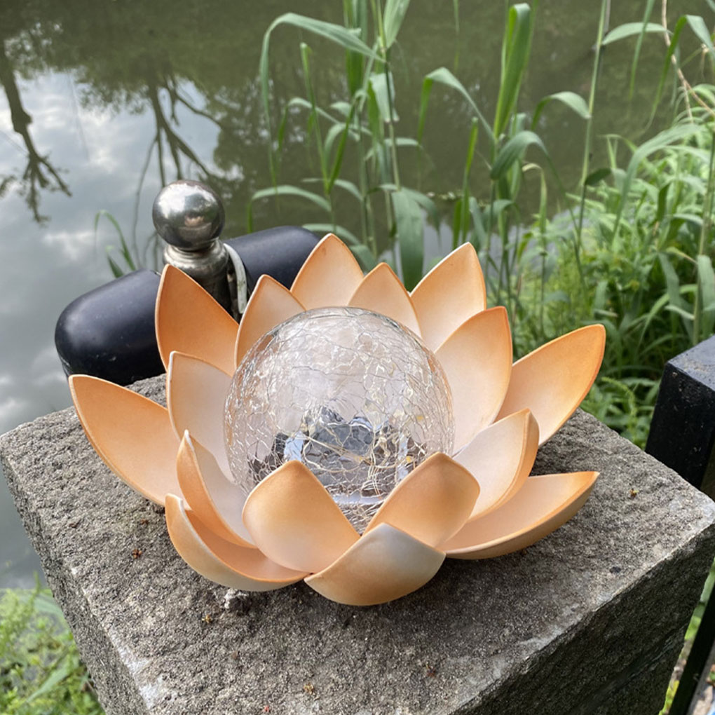 Lotus Shaped Garden Solar Ligh - Christmas Lights Outdoor avaliação e preço