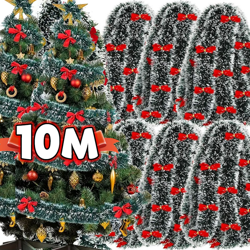Natal arco enfeites fitas de c - Tinsel Garland Decoration avaliação e preço