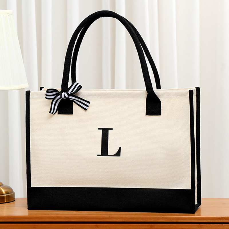 Bolsa tote de lona simples com - Ribbon Bow Gift avaliação e preço