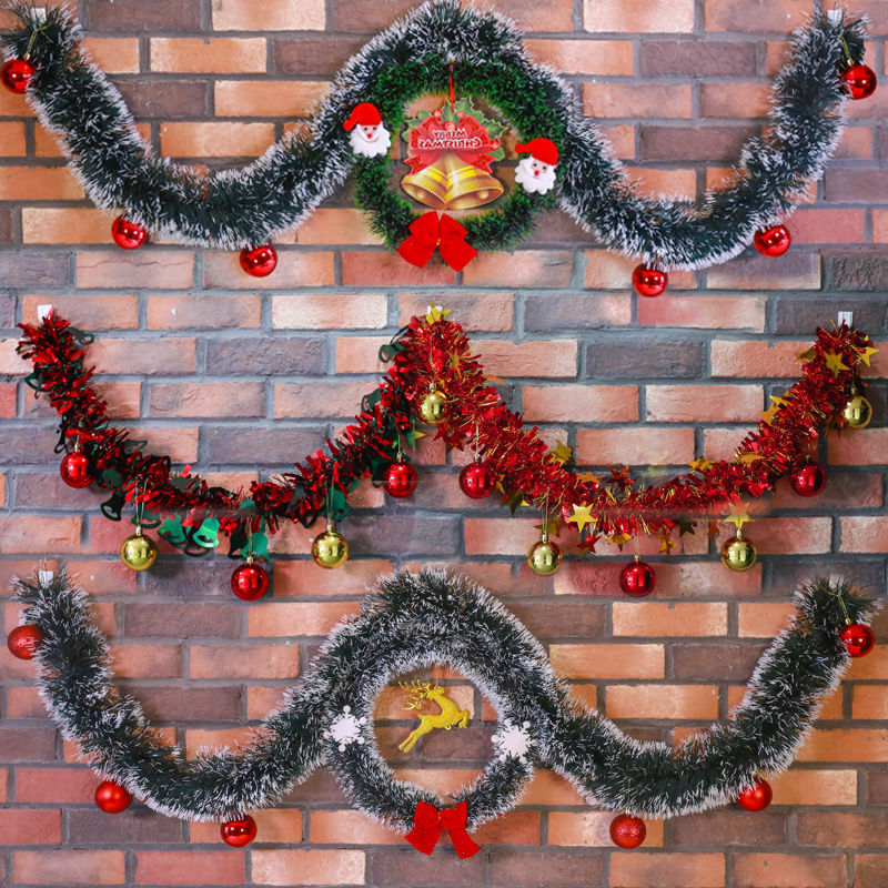 1/3/5PCS 2M Fita de Guirlanda  - Tinsel Garland Decoration avaliação e preço