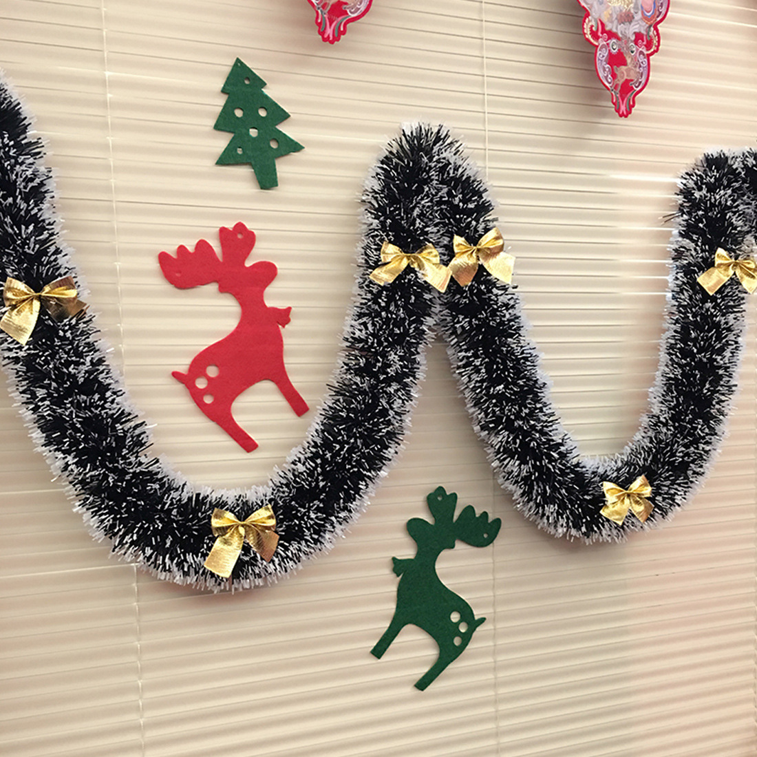 1/3/5PCS 2M Fita de Guirlanda  - Tinsel Garland Decoration avaliação e preço