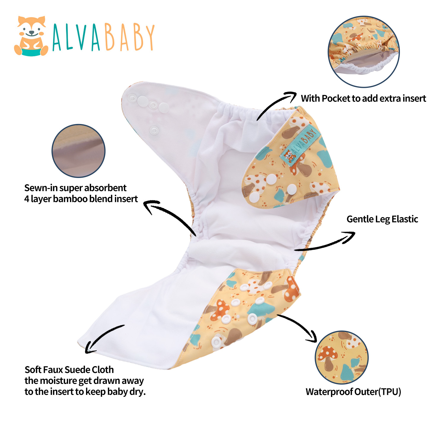 U Pick ALVABABY Fralda Tudo em - Pampers Diaper Premium Care avaliação e preço